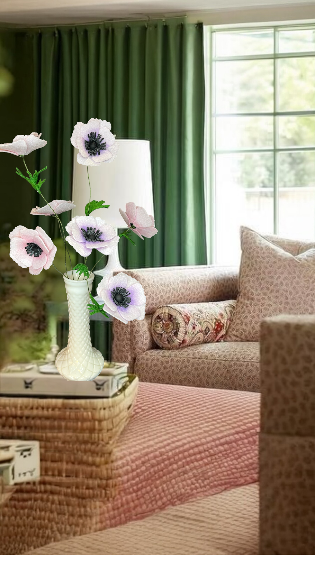 Anemone (White & Lilac) - Image 2