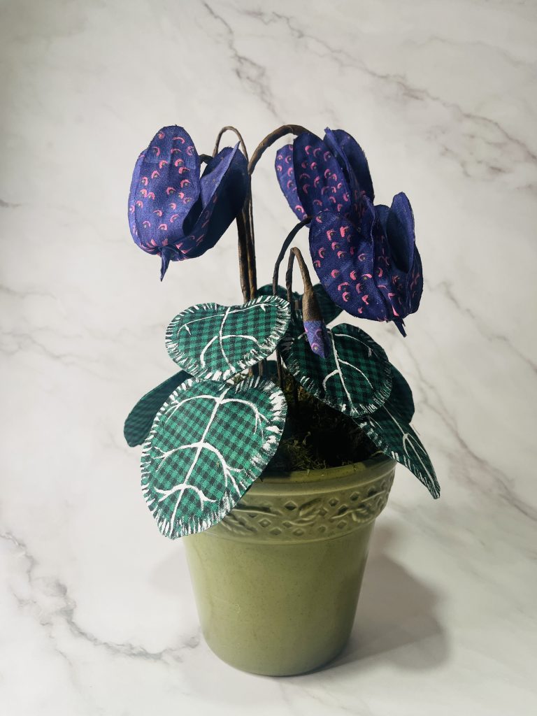 Handcrafted Cyclamen in Pot