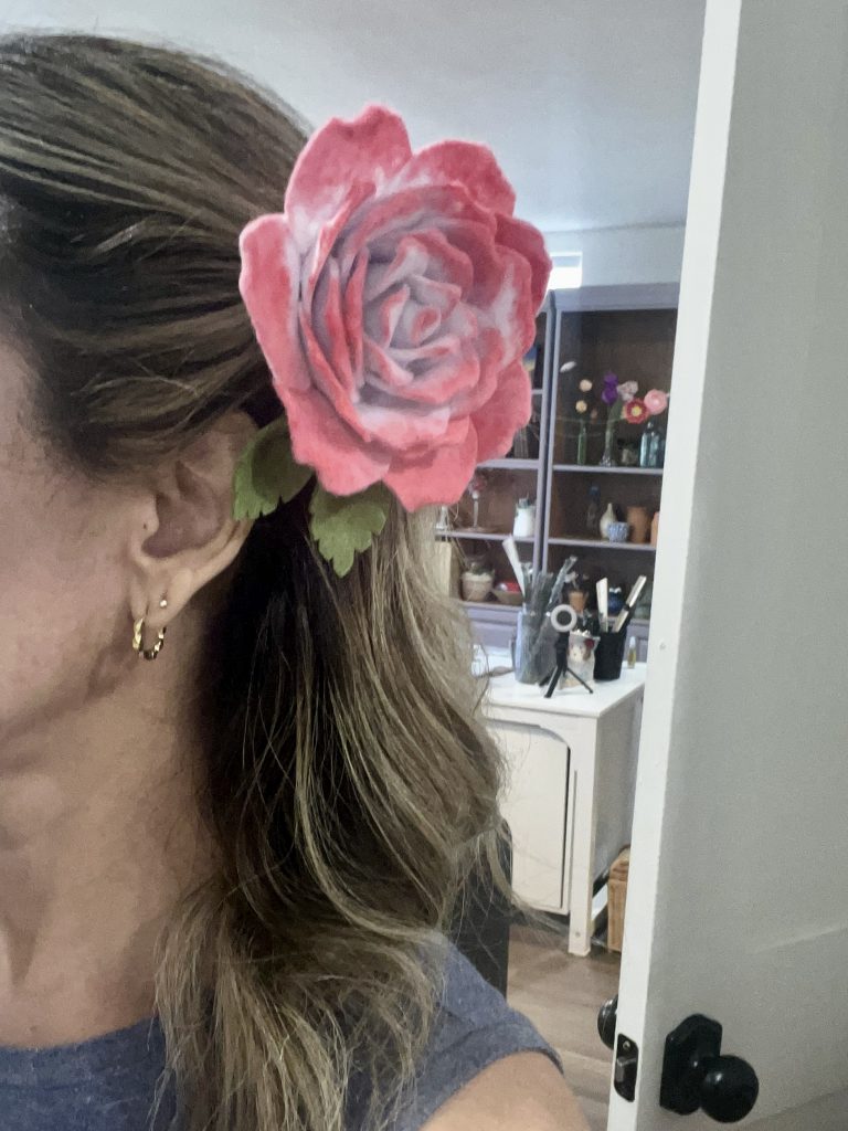 Two-one Rose Hair Clip