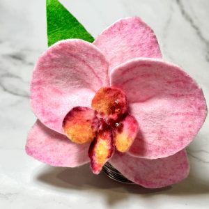 Pink Orchid Hair Clip