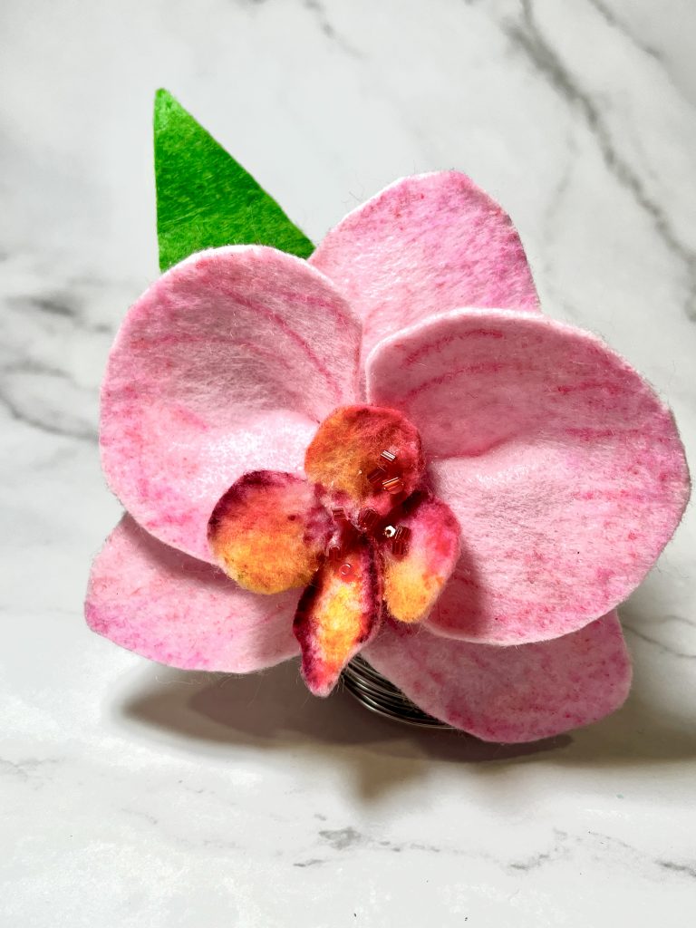 Pink Orchid Hair Clip