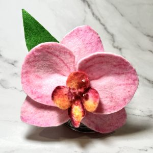 Pink Orchid Hair Clip - Image 5