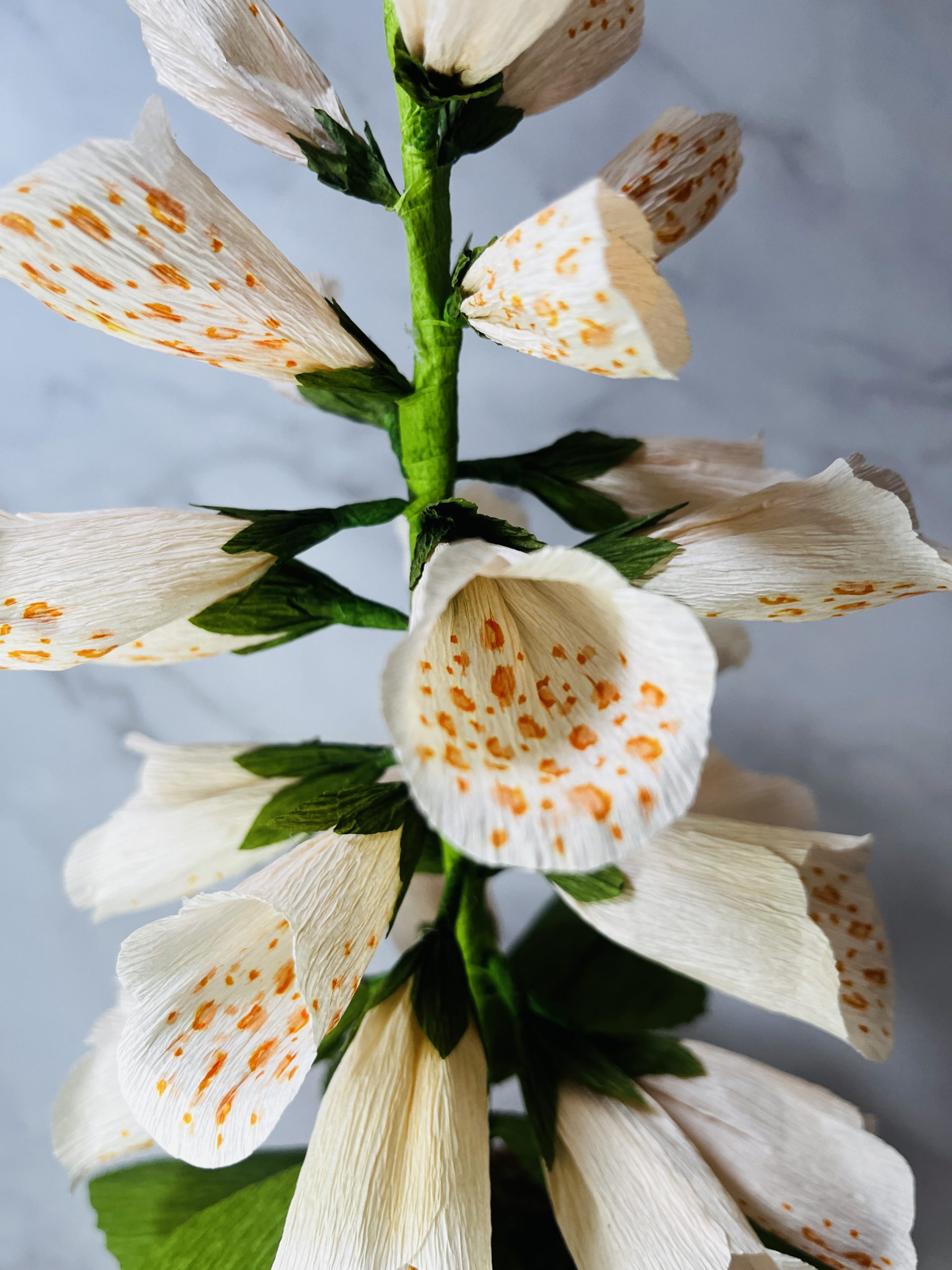 Handcrafted Coral Foxglove in Pot - Image 3