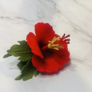 RedHibiscus HairClip - The Maga Flower