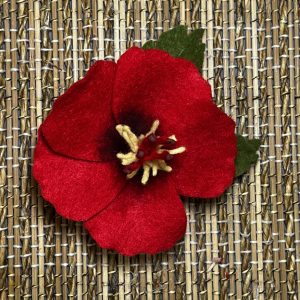 RedHibiscus HairClip - The Maga Flower - Image 3